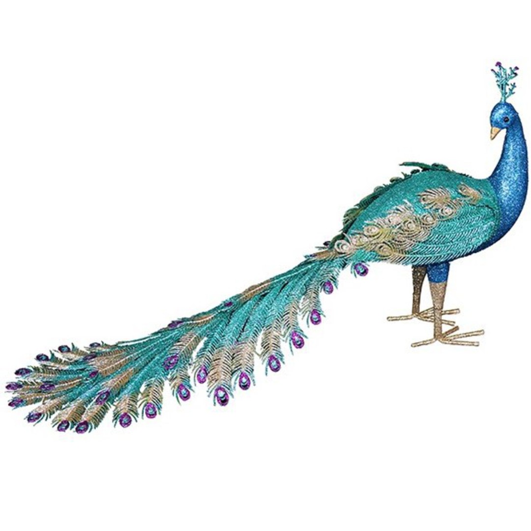 Acrylic Standing Peacock 53cm image 0